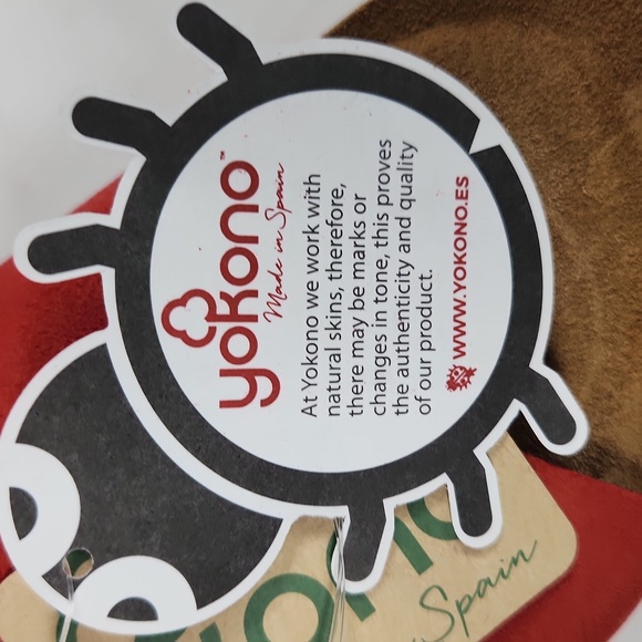 Yokono Made in Spain Red Wedged Sandals 8 - Picture 12 of 12